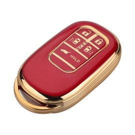 Kinotaka Honda Smart Key Case, New Vezel, RV Series, New Step Wagon, RP6/RP7/RP8, Civic FL1/Type R NEW Odyssey 2021 Elysion 2022, TPU Key Cover, Scratch Prevention, Gift (Red), red