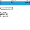 25 Stainless Steel Taper Pins DIN 1 1.4305 Form B