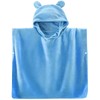 Blue Kids Hooded Beach Towel for Boys 21.6'' x 23.6''