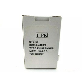 TAMPER-PRUF SCREW 50pc Box TAMPER-PRUF Screws Spanner Head Tamper Resistant 4-40X3/8 #120910