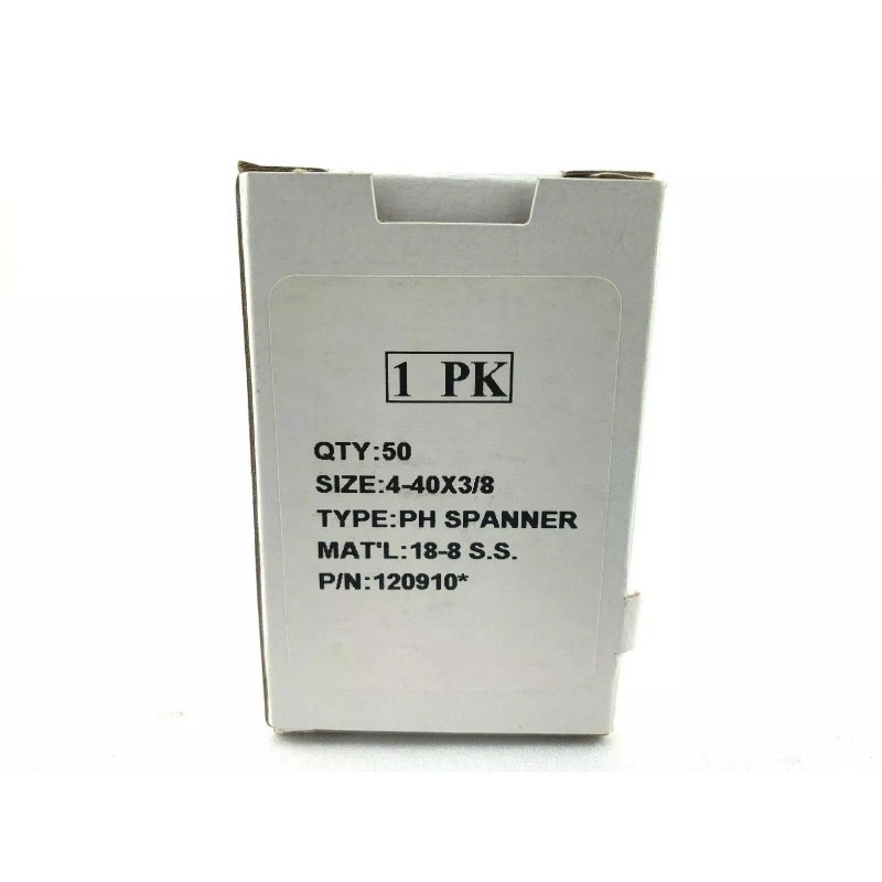 TAMPER-PRUF SCREW 50pc Box TAMPER-PRUF Screws Spanner Head Tamper Resistant