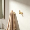 5 Pack Towel Hooks Champagne Bronze Coat Hooks, Zinc Alloy
