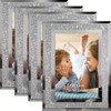 Calenzana 4x6 Glitter Picture Frames Set of 4, Sparkle Glass