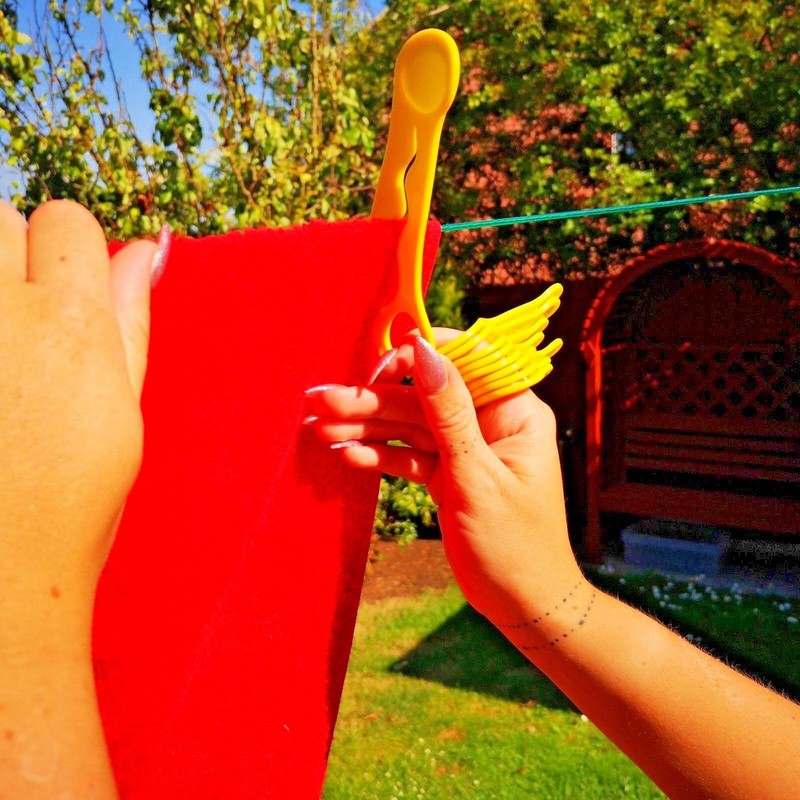 WigglyPegs Clothes Pegs - No Spring - Easy Grip Arthritis
