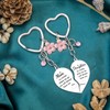 WXCATIM 2 Pcs Mother Daughter Keychain Set Matching Keychains Mom