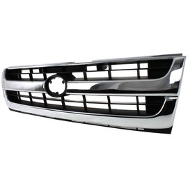 Compatible with TACOMA 97-00 GRILLE, Chrome Shell/Painted Black Insert, 2WD, (Exc. Pre-Runner Model)