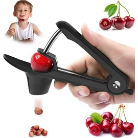 Cherry Stoner, Cherry Stone Remover, Portable Cherry Pitting Tool, Perfect for Hobby Bakers and Cherry Lovers, Quick Cherry Pitter for Fruit, Plums, Olives, Cherries