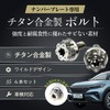 RENPA Titanium Alloy License Plate Dedicated Bolt with Wild Design,