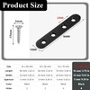 Wopanxye 24 Pack Straight Brackets for Wood Board, Plates Joining