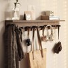 XAOMLP Entrance Coat Rack ，Coat Hooks, Wall-Mounted Wooden Hook Rack,