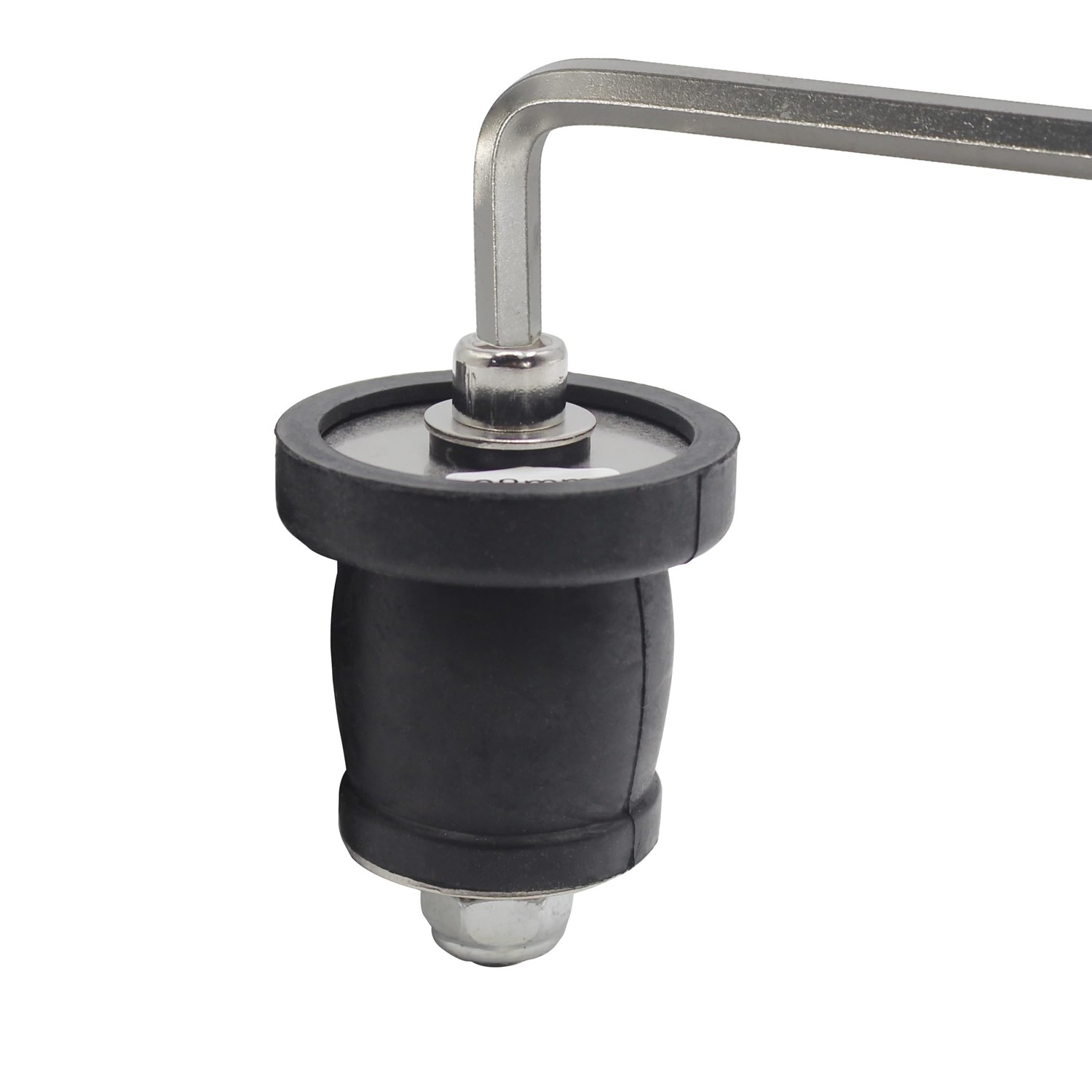 Duitse en Neumann Duitse & Neumann rubberen stop, rood, 70 mm diameter, 50 mm hoogte