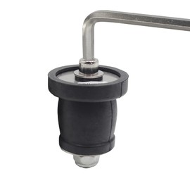 BOPOREAE Expandable Mechanical Seal, Cleanout Pipe Plug-Rubber Expansion Scupper Plugs & Removable Stainless Steel Allen Wrench Handle, 1-9/16 to 1-3/4 in Sewer Cap Cover, Winterizing Pool Boat Plugs