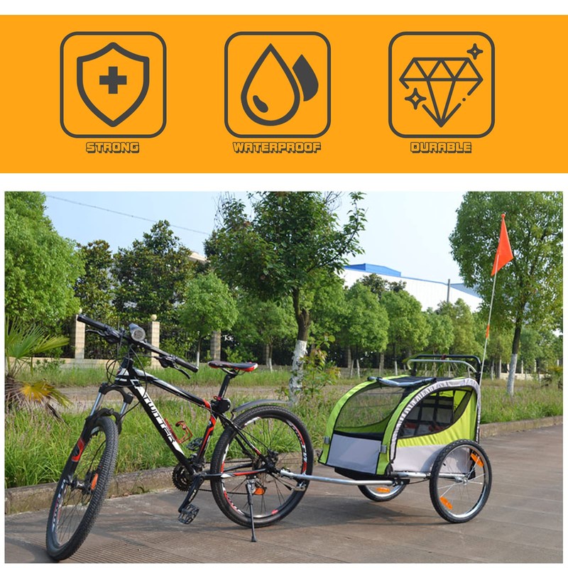 Veemoon Bicycle Trailer Adapter, Universal Bicycle Trailer Coupler, Steel Bicycle