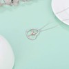 HARMONY BOLA Ballerina Necklace 925 Sterling Silver Heart Necklace Ballerina
