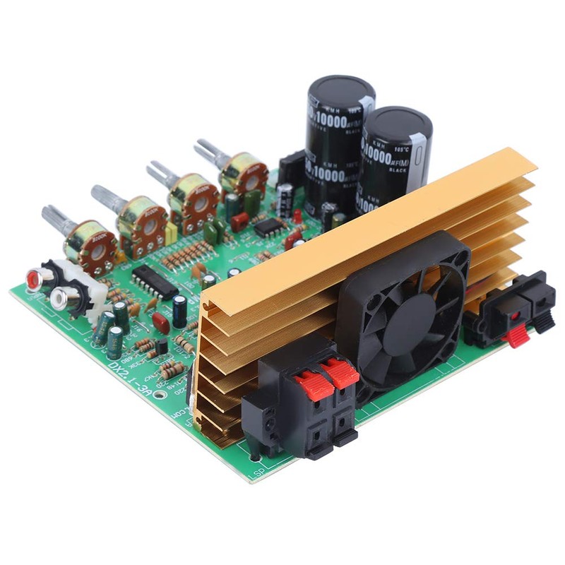 Walfront AC Dual 18-26V 2.1 Channel Subwoofer 300W Power Amplifier