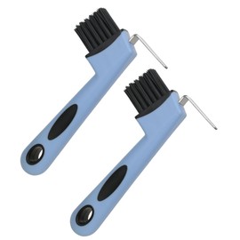 Hoof Picks, 2Pcs 2-in-1 Hoof Scrapers with Horseshoe hook, Horse Care Accessories for Clean Hooves and Claw Care