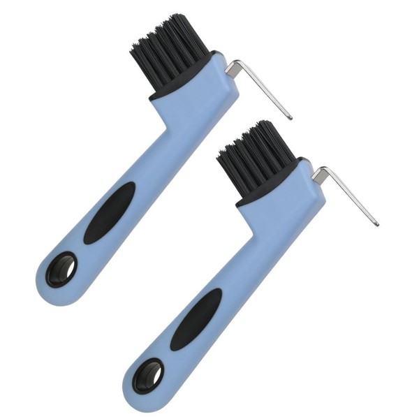 Hoof Picks, 2Pcs 2-in-1 Hoof Scrapers with Horseshoe hook, Horse