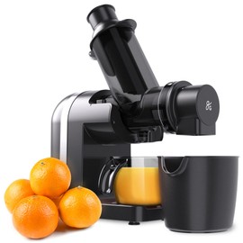 Greater Goods Cold Press Juicer, Powerful Slow Masticating Juice Extractor with Quiet Motor for Fruits and Vegetables, High Juice Yield, Easy to Clean, Onyx Black