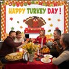 AIBIIN 7x5ft Thanksgiving Happy Turkey Day Banner Backdrop Pumpkin Turkey