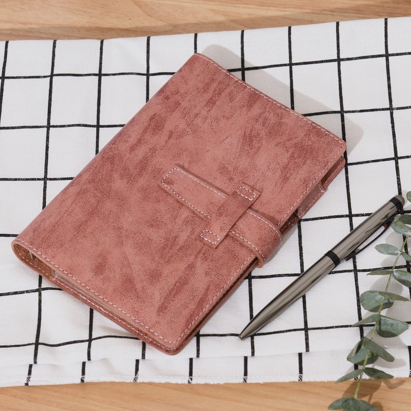Wonderpool A6 Leather Ring Binder Diary Notebook Organiser Folder -