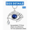 HSIXHAF 2024 Evil Eye Necklace Women Long Chain Bless You