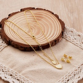 Philip Jones Gold Plated Heart Set