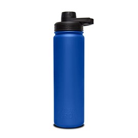 Frosted Frog 22oz Sports Water Bottle Spout Lid Leak Proof, Vacuum Insulated Stainless Steel, Double Walled, Thermo Mug, Metal Canteen (Blue)