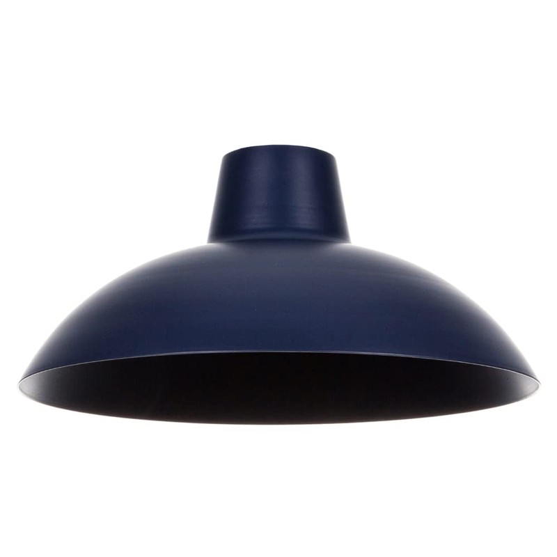 Industrial Retro Designed Matt Midnight Navy Blue Curved Metal Ceiling
