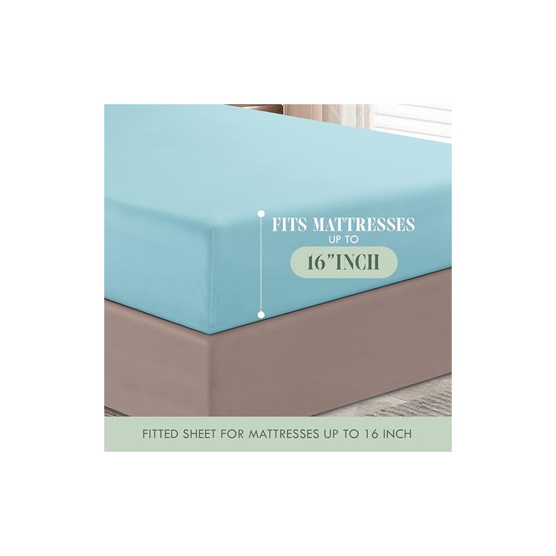 SandersCollection 1500 Thread Count Egyptian Quality 4 pc Sheet Set,
