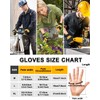 RIGWARL Improves men's work gloves with abrasion-resistant rubber inserts in