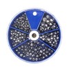 FREGITO 117PCS/205pcs Weight Sinkers 6 Sizes Lead Weights Round Split