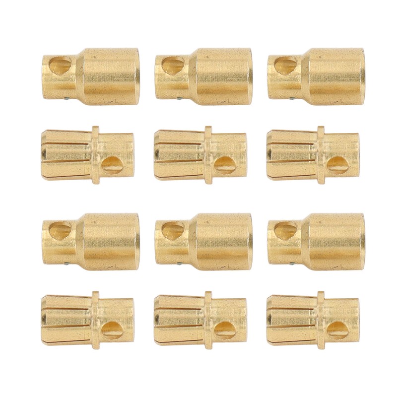 30 Sets Connector Plug 8.0 Gold Plated Brass High Accuracy