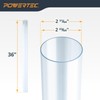 POWERTEC Clear PVC Pipe 2-1/2" x 36" Long, 1PK Rigid