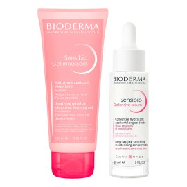 Kit - Gel Moussant + Defensive Serum - Bioderma Sensibio
