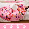 SeaRoomy Donuts Blanket, Wrap Throw Food Blanket, Novelty Funny Flannel