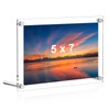 BValley Clear Acrylic Photo Frame, Frame Stand, Double Sided Clear