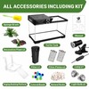 GOZILLA Aquatic Turtle Tank Kit+Lamp+Filter, Upgrade PC Turtle Tank Starter
