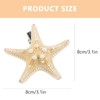 Kichvoe Pack of 4 Beach Star Hair Clips Starfish Hair
