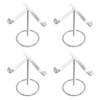 BDKMMS Crystal Display Stand, 4Pcs Crystal Heart Stones Ball Holder