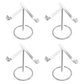 BDKMMS Crystal Display Stand, 4Pcs Crystal Heart Stones Ball Holder for Geodes Mineral Agate Collection