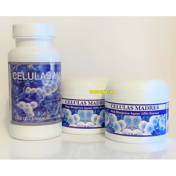 Celulas Madres Kit Caps & Cream Celula Madre Cell Plus Cure Anti Aging Control