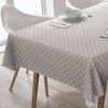 Oilcloth Tablecloth Washable Square 140 x 200 cm Stars Beige