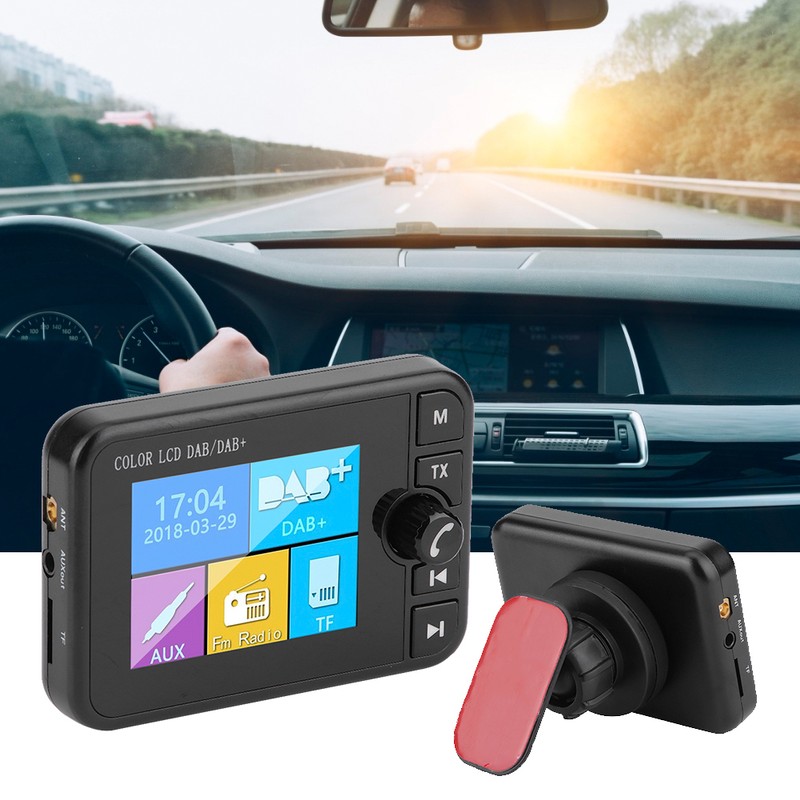 2.4in DAB Car Digital Radio Bluetooth Receiver with FM Transmitter