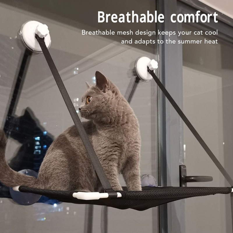 Cat Window Hammock Comfortable Breathable Window Mounted Cat Window Perch