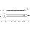 BGS Combination Wrench, Cold Forged, 19/32 ", 1 Piece, 30673