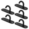 5pcs Ceiling Hook Pad Thickened Black Stainless Steel Baking Painting