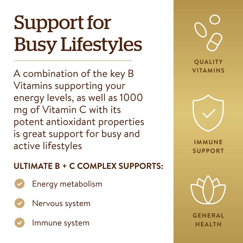 Ultimate B+C Complex Stress Formula 90 Tablets