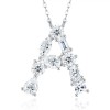 Pass Diamond Tester Letter I Multi Cut VVS Moissanite Necklace