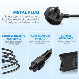 ​65W Dell Laptop Charger, for Dell Latitude E6430 E5550 E6440 E7440 E7450 E5430 E6410 E5440 E6420 5400 5480 5470 5490 7400 7480 LA65NM130 HA65NM130 LA65NS2-01 AC Adapter