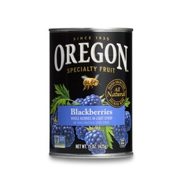 Oregon Fruit Blackberries in Syrup, 15-Ounce Cans (Pack of 8)
